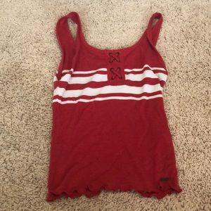 Red tank top hollister